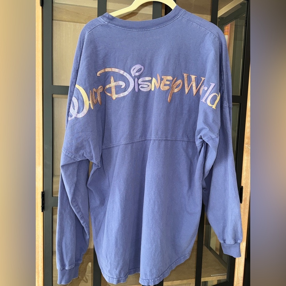 Walt Disney World 50th Anniversary Spirit Jersey tee pullover LongSleeve glitter - Picture 12 of 13